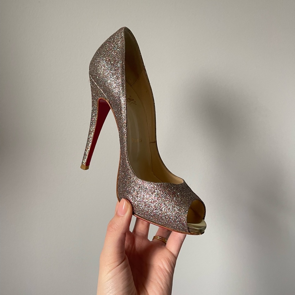 Christian Louboutin Lady Claude 120mm Multicolor Glitter - Picture 3 of 6